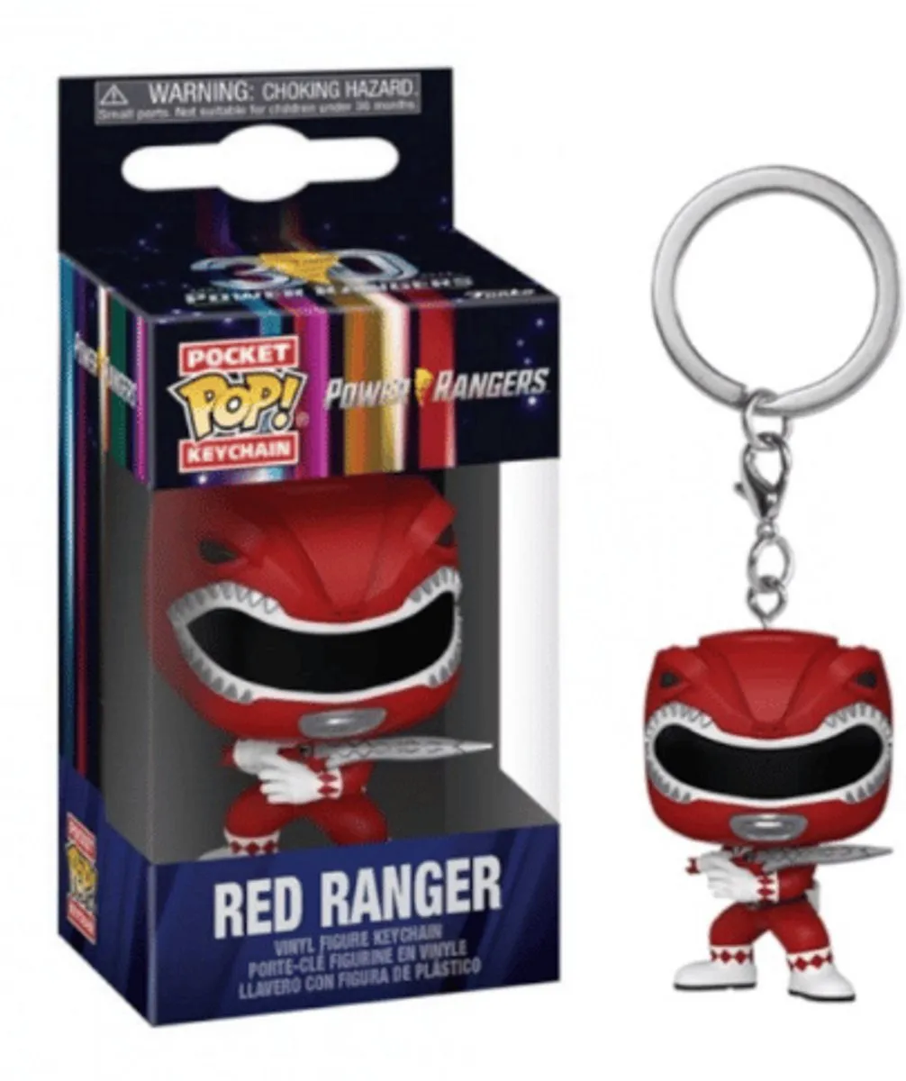 Funko Pocket Pop! Keychain Mighty Morphin Power Rangers 30th Anniversary - Red Ranger - 72152 - afbeelding 5 van 5