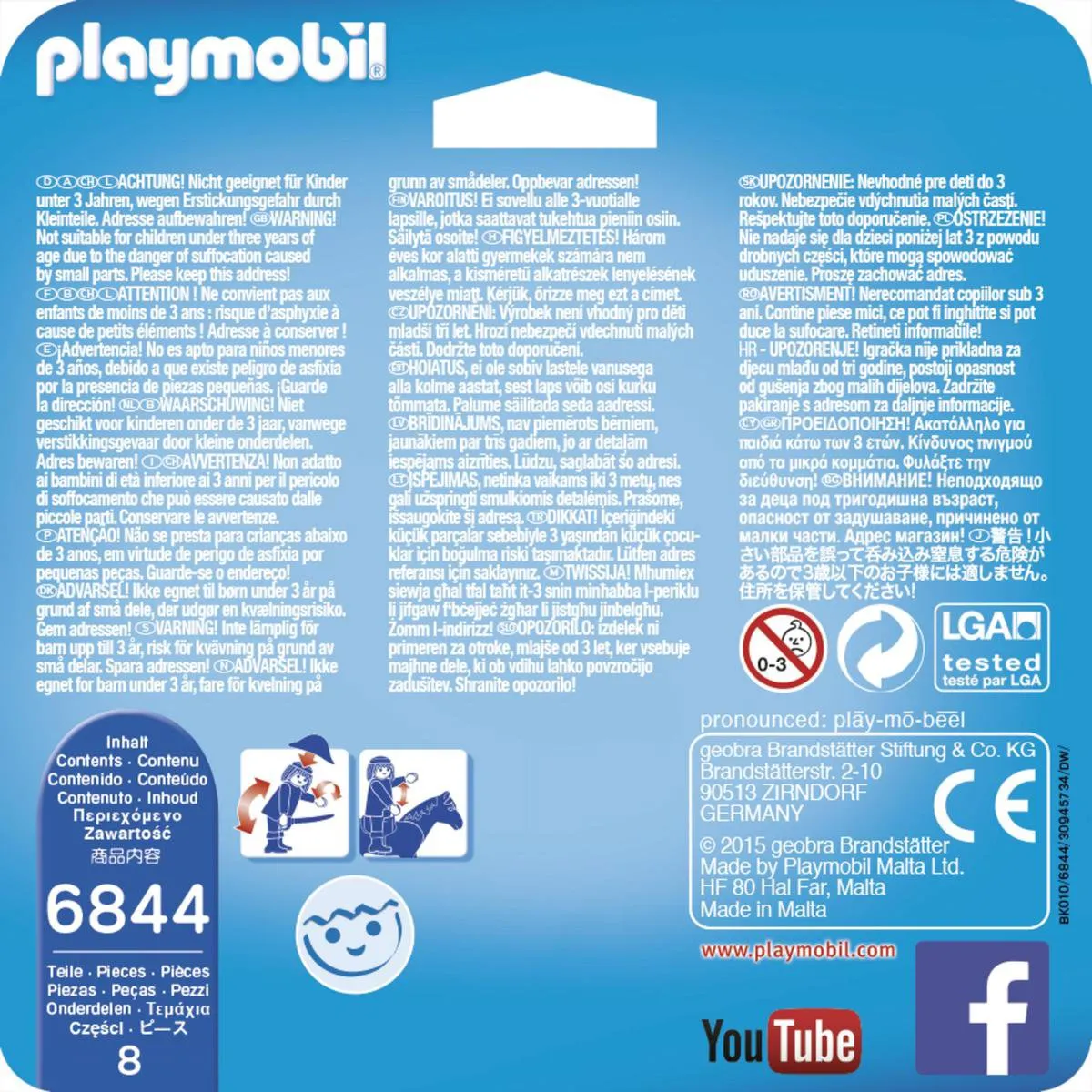 Playmobil Duopack Uitvinder & Robot 6844 - Multicolor