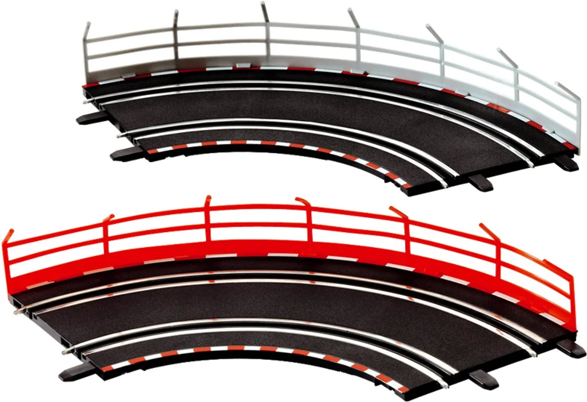 Carrera Go!!! Vangrails CAR20061651 - 10 Stuks - Rood