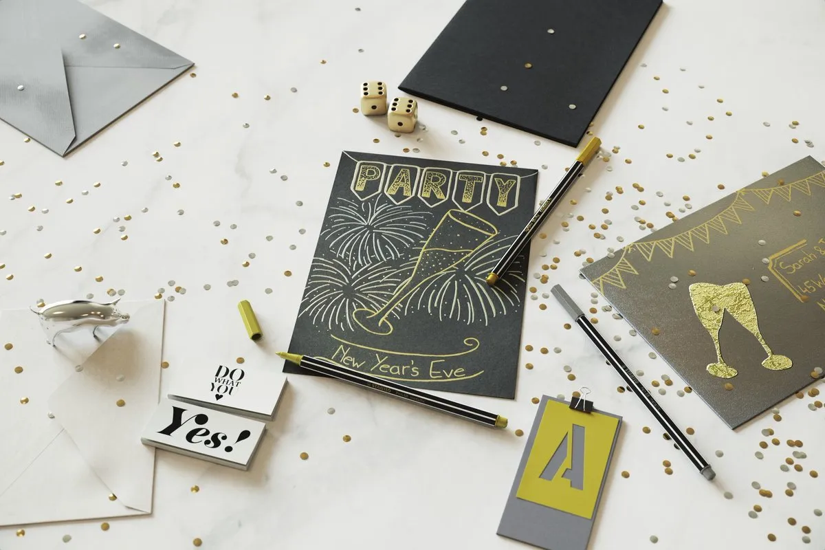 STABILO Pen 68 Metallic Goud Viltstift