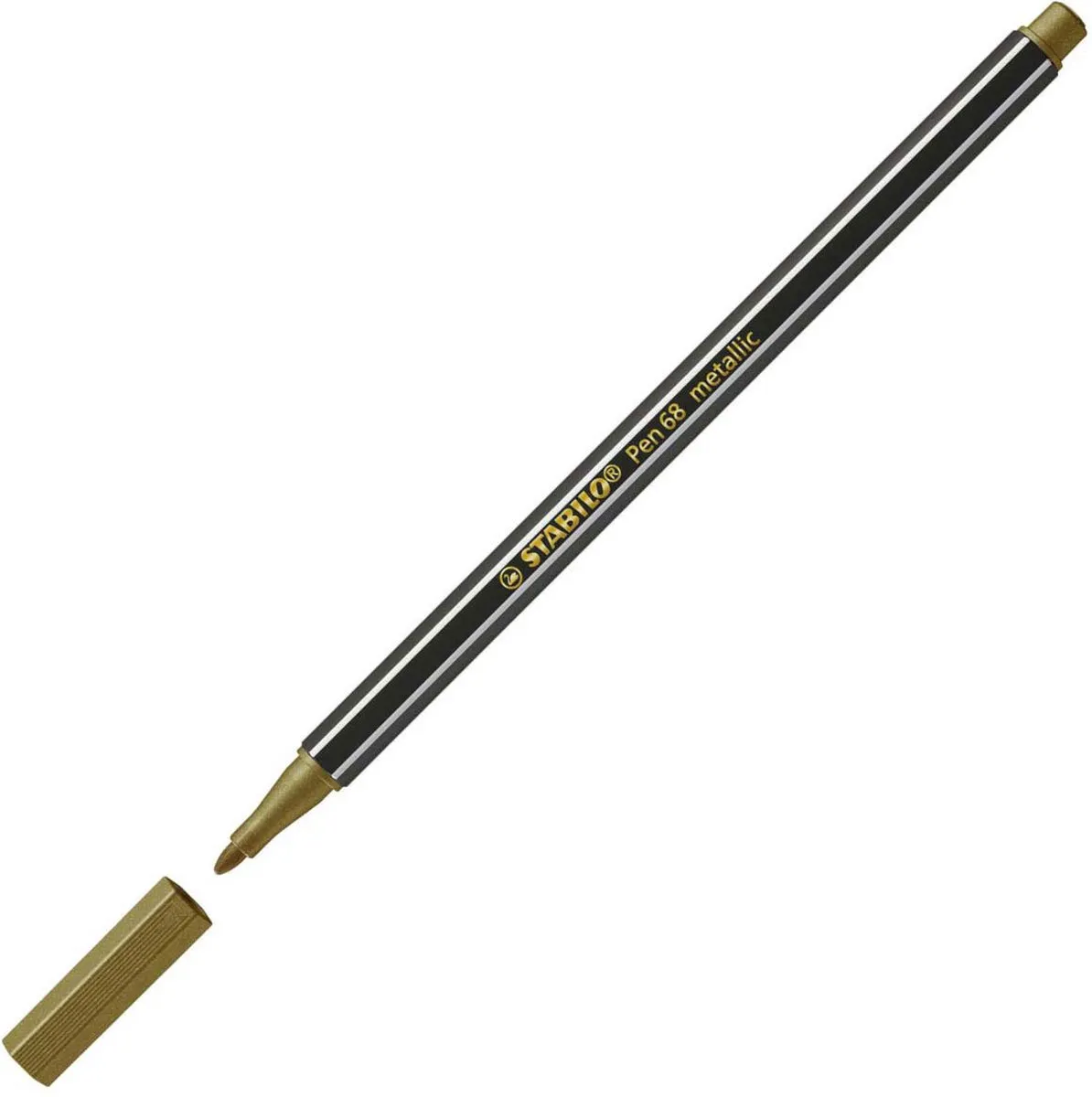 STABILO Pen 68 Metallic Goud Viltstift - afbeelding 6 van 6