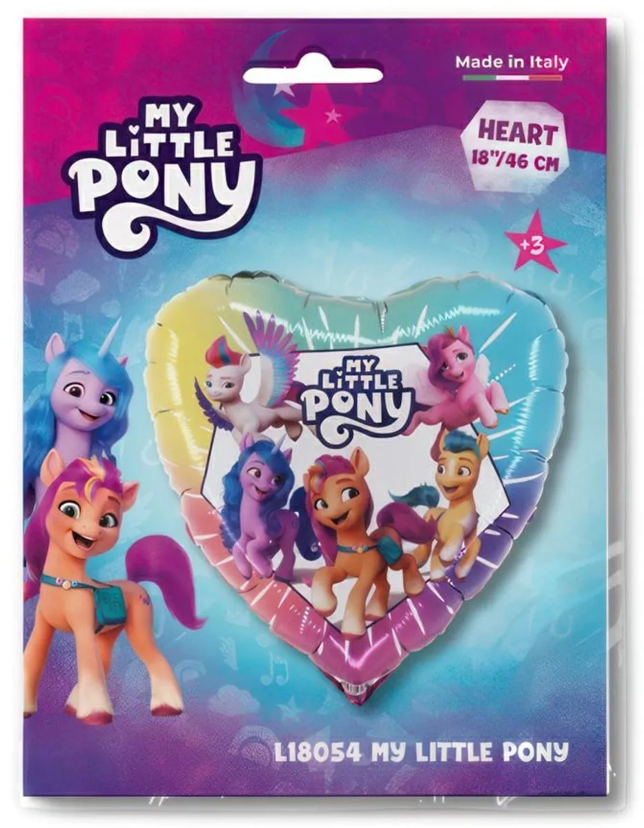 My Little Pony Heart Folieballon 46cm - Multi