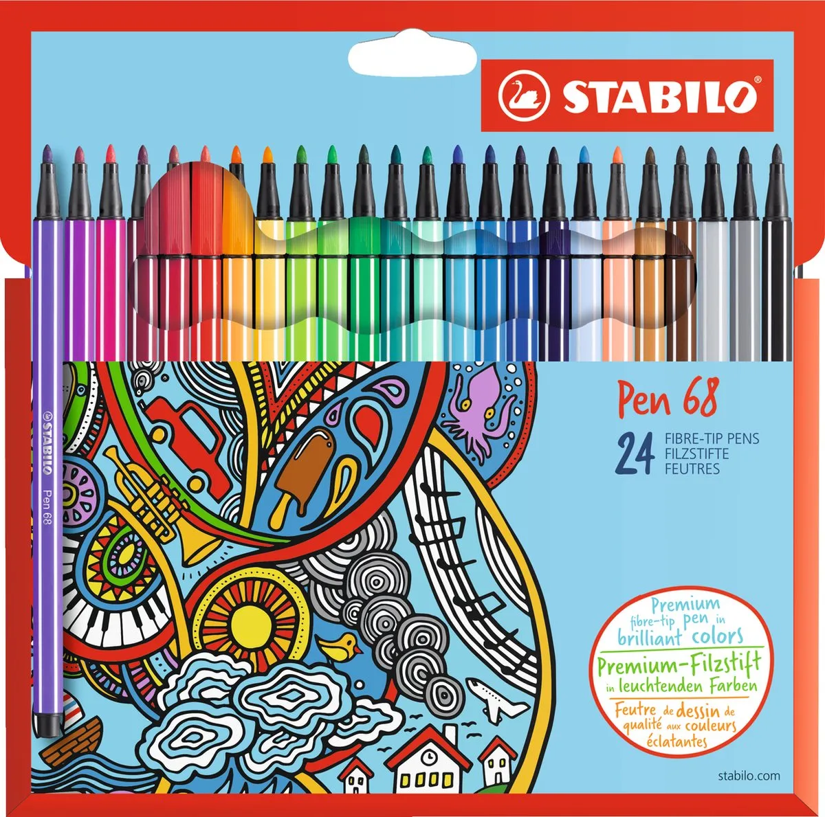 STABILO Pen 68 Viltstiften