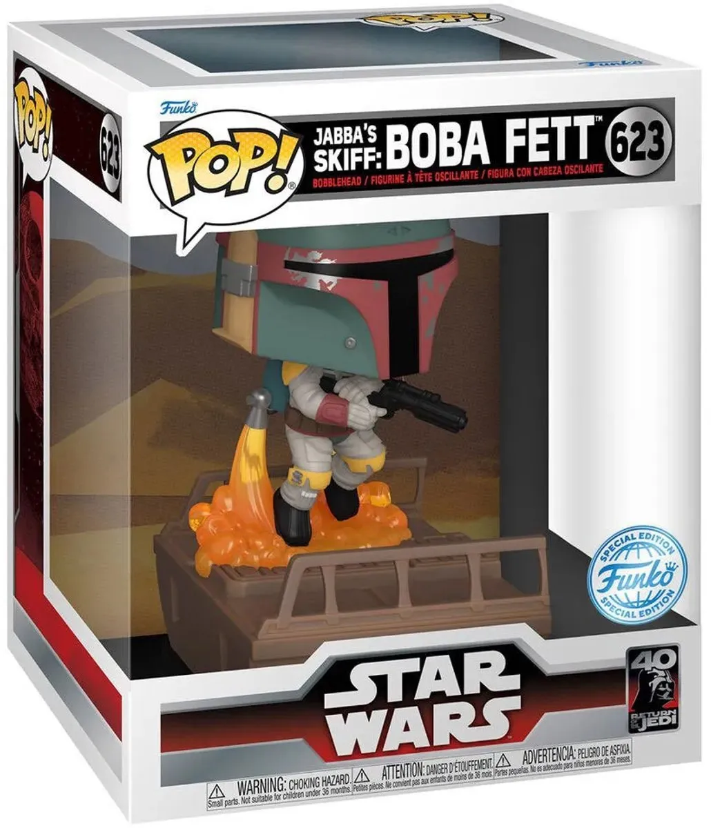 Funko Pop! Star Wars Jabba's Skiff Boba Fett #623 - Multi - afbeelding 3 van 4