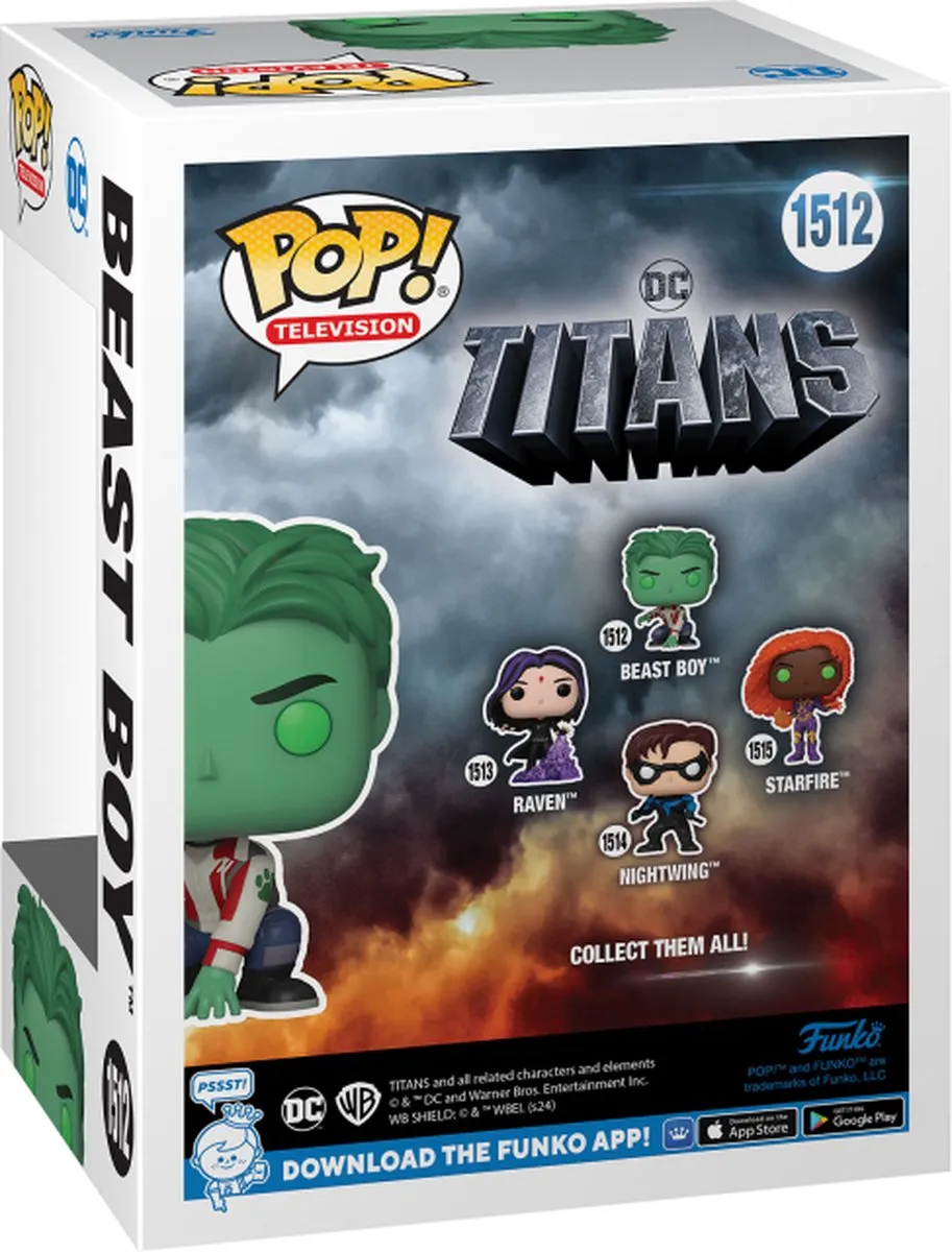 Funko Pop! Titans Season 1 Beast Boy 1512 - Multicolor