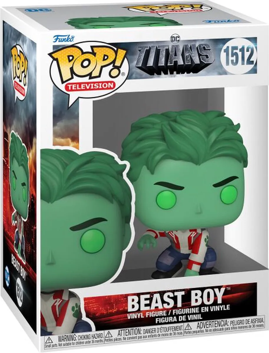 Funko Pop! Titans Season 1 Beast Boy 1512 - Multicolor