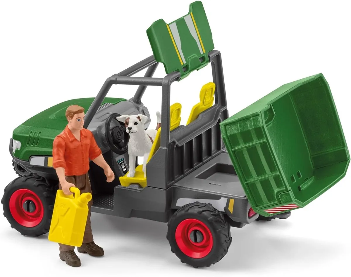 Schleich Farm World Houtzager met voertuig 42659 - Multicolor