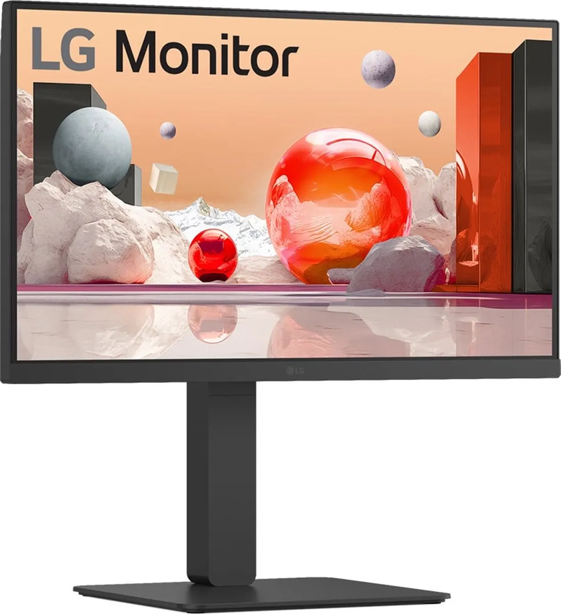 LG 24BA750-B Monitor 24 inch - USB-C 65W - Zwart - afbeelding 6 van 6