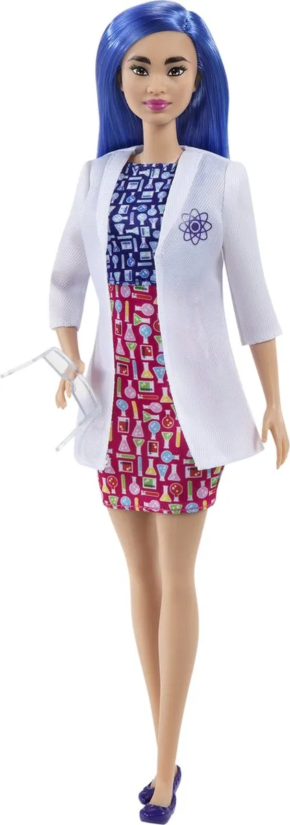 Barbie You Can Be Anything Wetenschapperpop HCN11 - Meerkleurig
