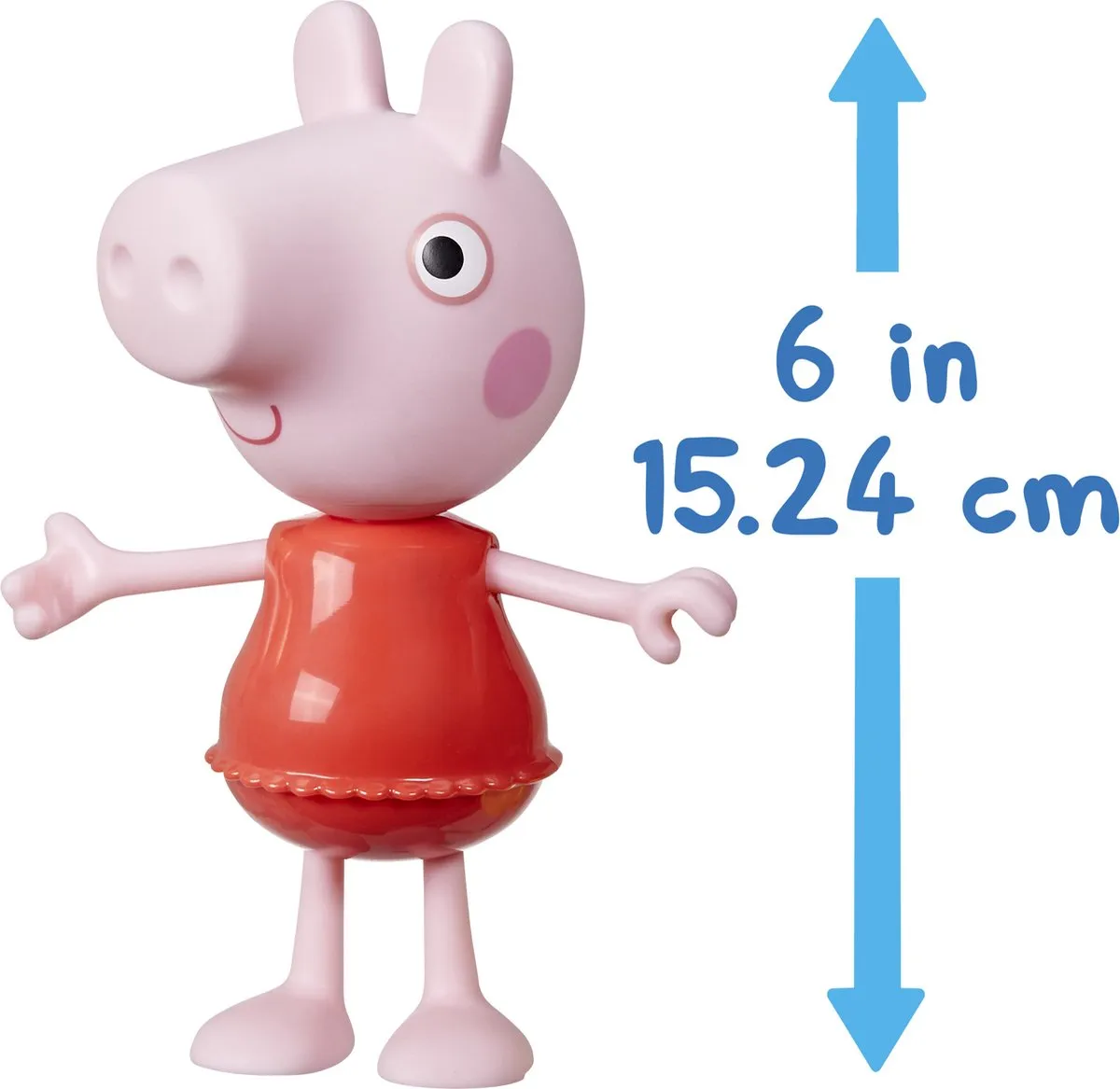 Hasbro Peppa Pig Aankleedpop 15cm - Rood/Geel
