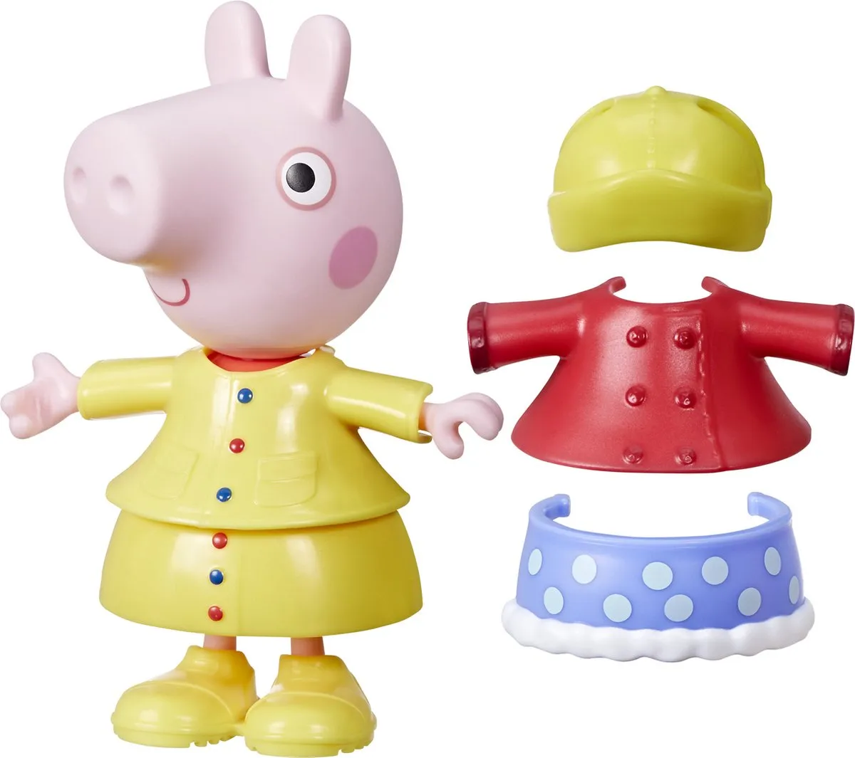Hasbro Peppa Pig Aankleedpop 15cm - Rood/Geel - afbeelding 6 van 6