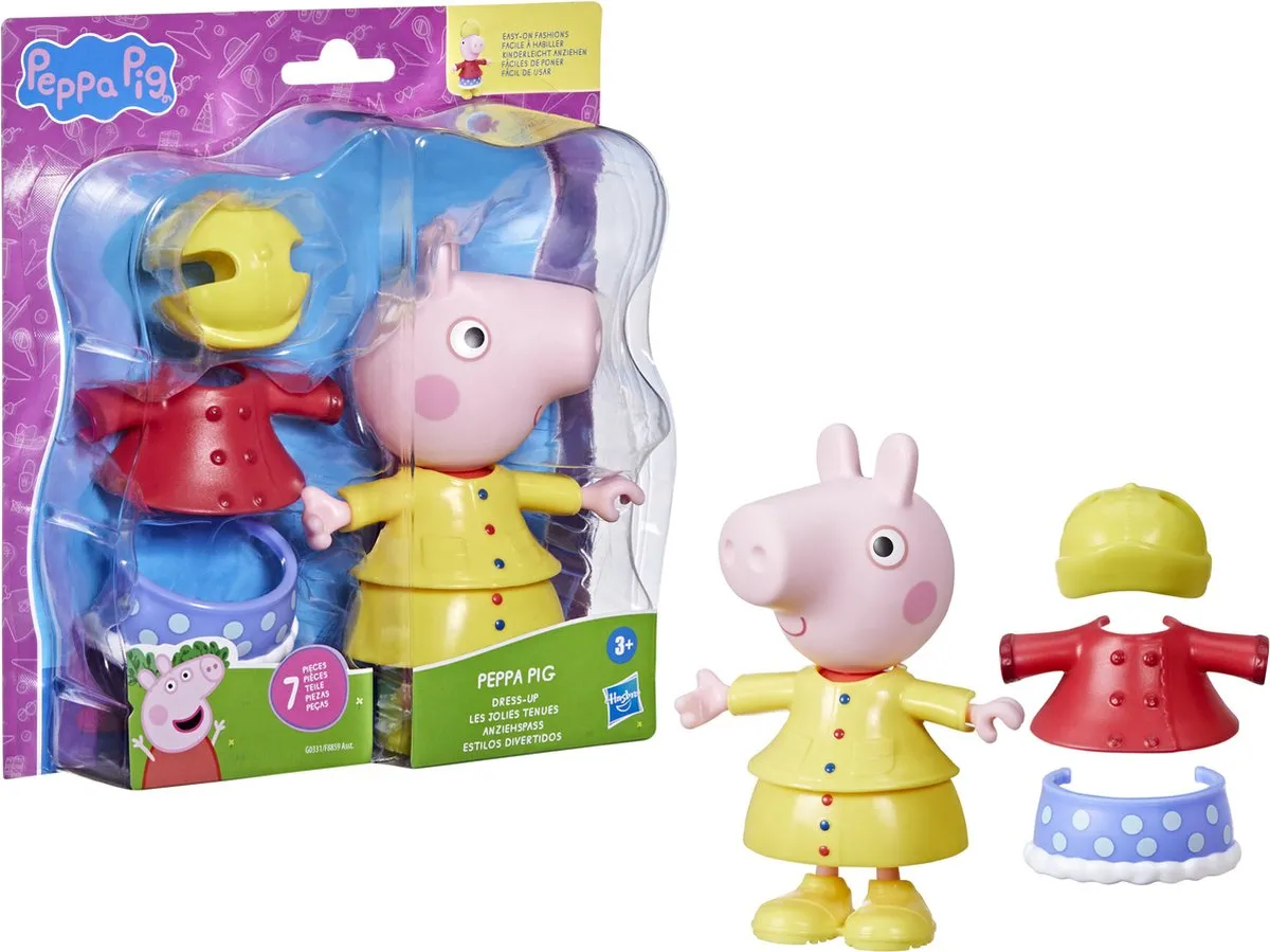 Hasbro Peppa Pig Aankleedpop 15cm - Rood/Geel