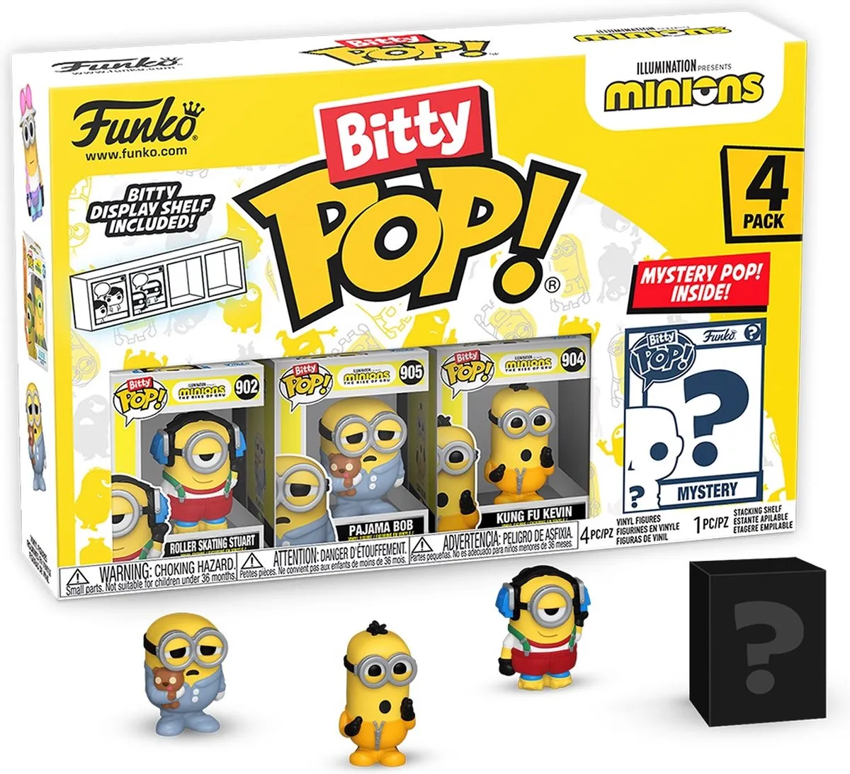 Funko Pop! Minions 4-pack Roller Skating Stuart