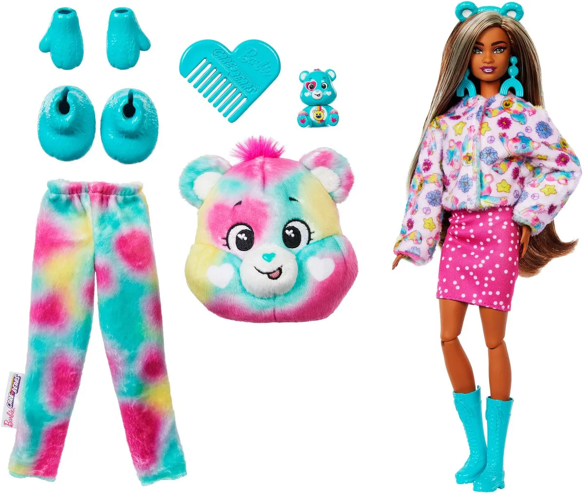 Barbie Cutie Reveal Troetelbeertjes Pop - Roze