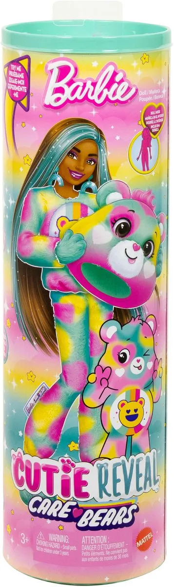Barbie Cutie Reveal Troetelbeertjes Pop - Roze