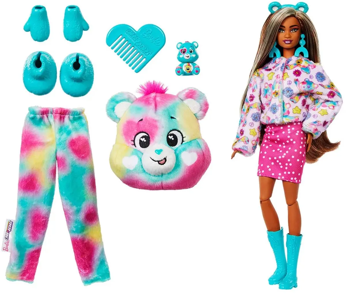 Barbie Cutie Reveal Troetelbeertjes Pop - Roze