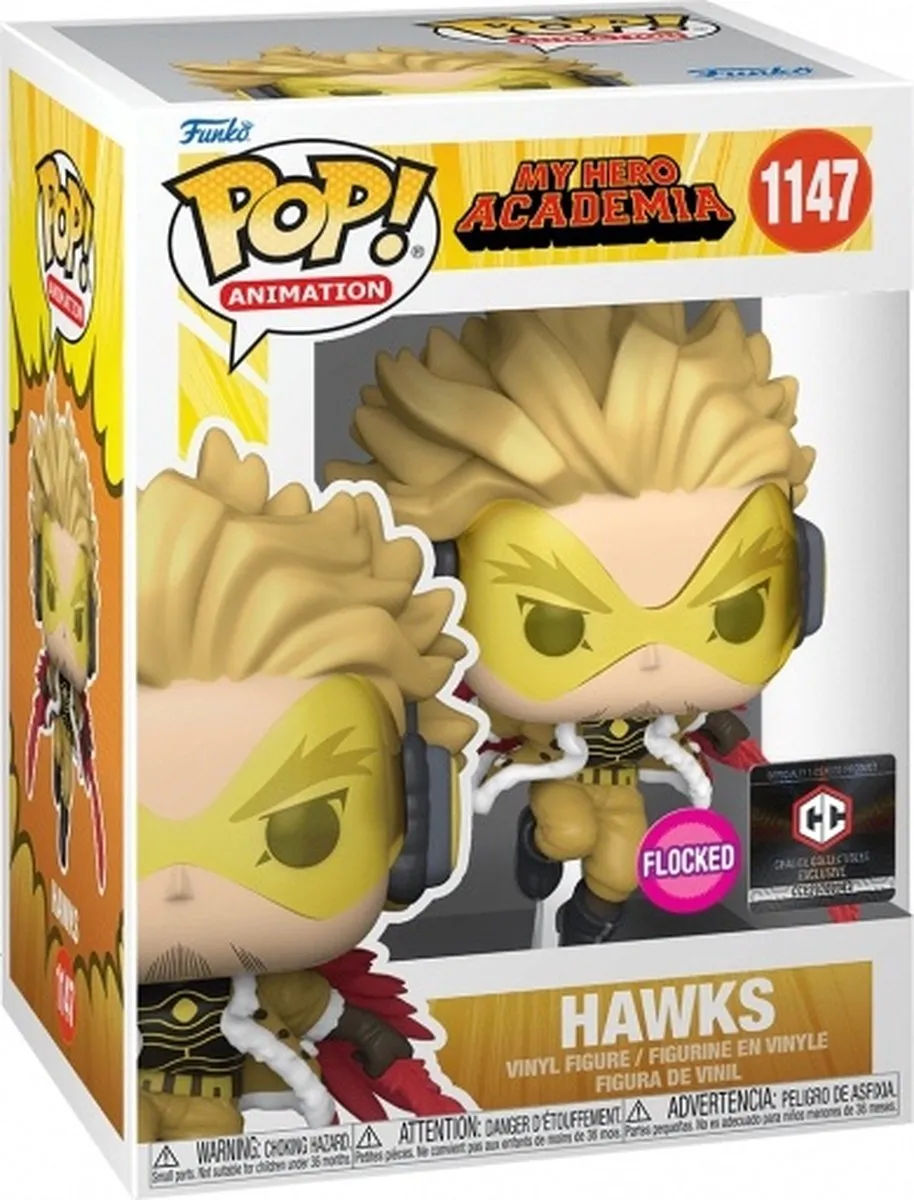 Funko My Hero Academia Hawks Flocked Pop! 58798 - Rode stip