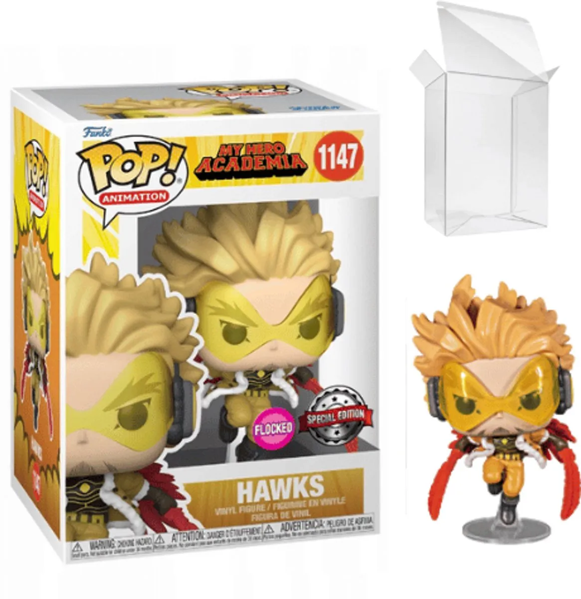 Funko My Hero Academia Hawks Flocked Pop! 58798 - Rode stip
