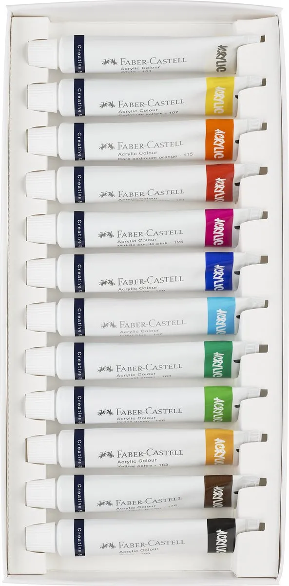Faber-Castell Acrylverf Assorti 12x20ml