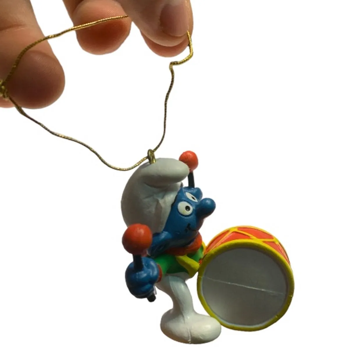 Schleich Smurf Kerstbal Trommel 7cm - 51908