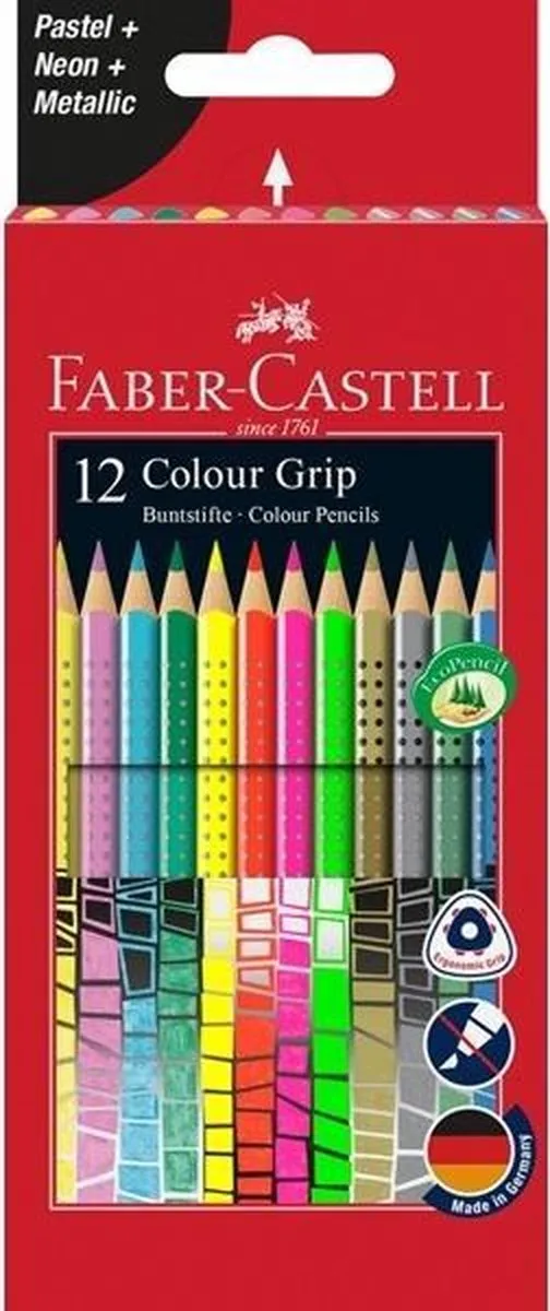 Faber-Castell FC-201569 Kleurpotloden - 12 Stuks Assorti