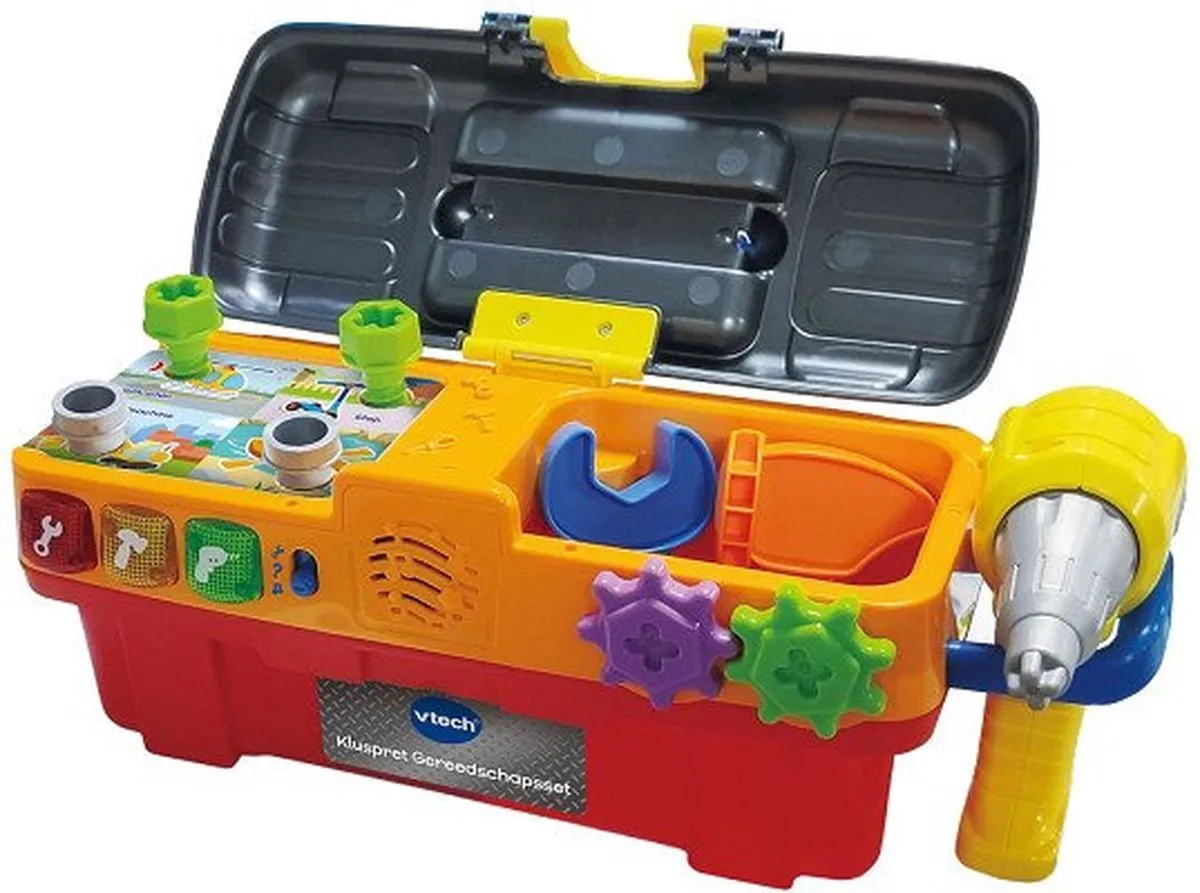 VTech Kluspret Gereedschapsset 9-delig - Educatief speelgoed Multicolor