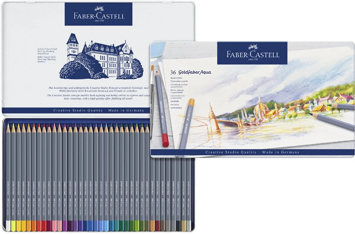 Faber-Castell Goldfaber Aquarelpotloden 48 Stuks - FC-114648 - afbeelding 6 van 6