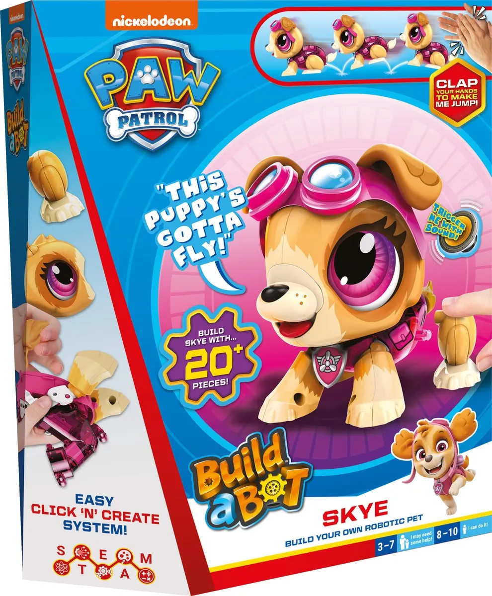 Goliath Build a Bot Paw Patrol Skye Robot Bouwpakket - Multicolor
