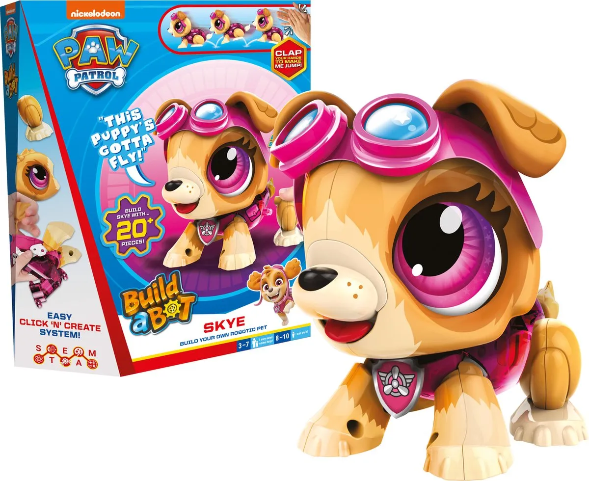 Goliath Build a Bot Paw Patrol Skye Robot Bouwpakket - Multicolor