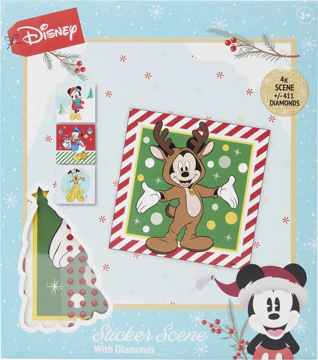 Disney Kerst Mickey Mouse Diamond Stickers