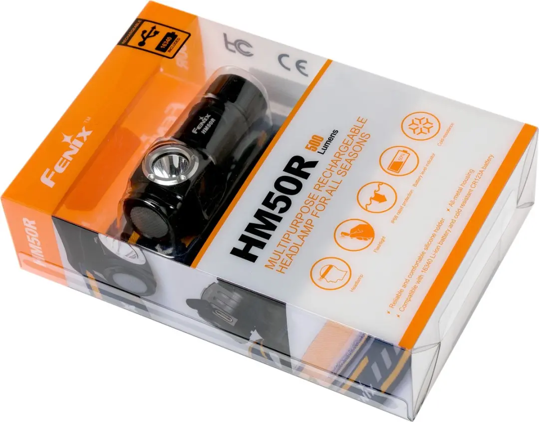 Fenix HM50R V2.0 Zaklamp 700 Lumen - Zwart - afbeelding 5 van 6