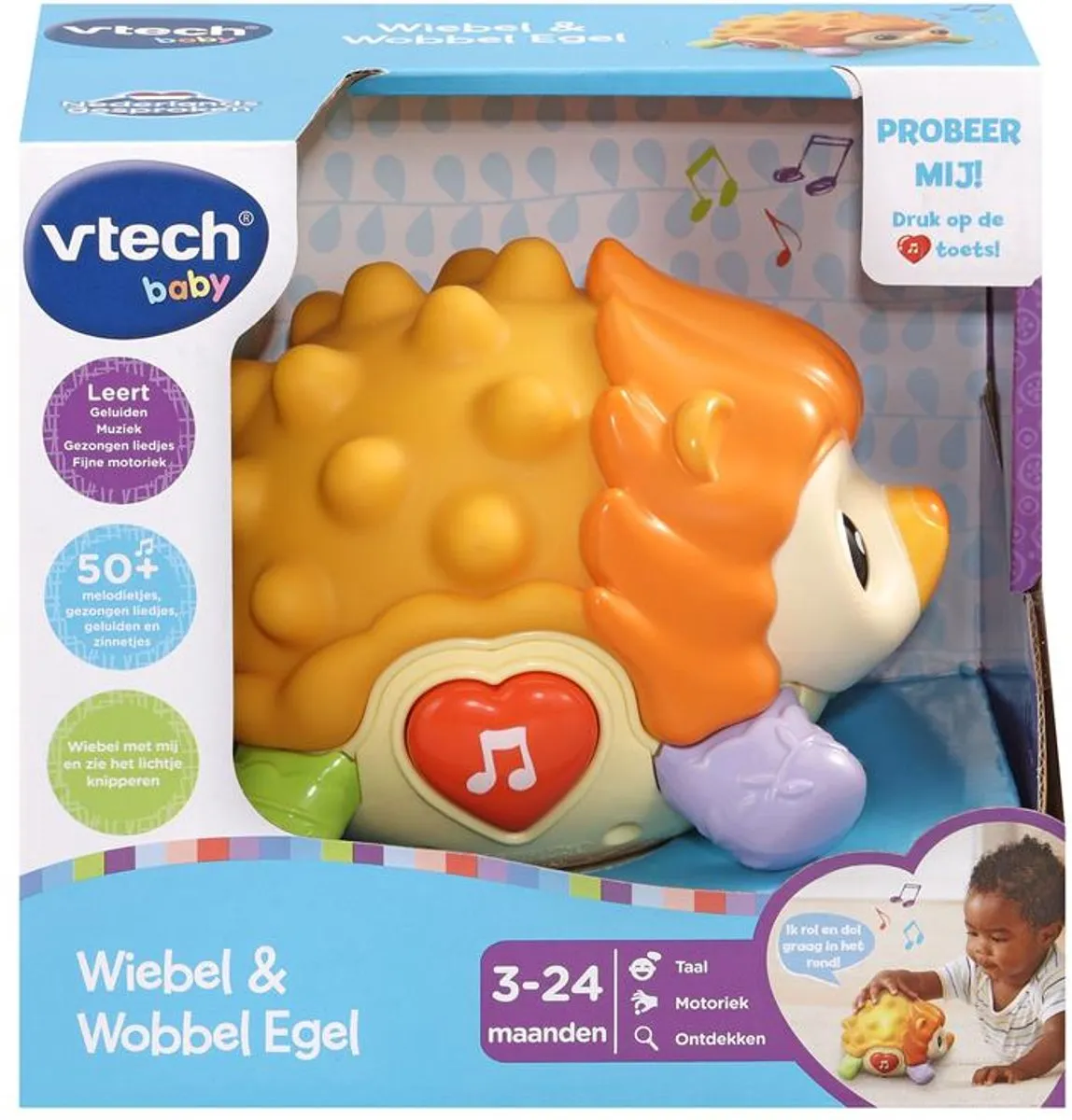 VTech Baby Wiebel & Wobbel Egel Dierenvriendjes 80-550223 - Multi