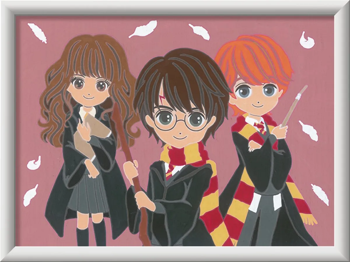 Ravensburger CreArt Harry Potter The Magical Trio Schilderen op nummer - 15 Kleuren - Multicolor