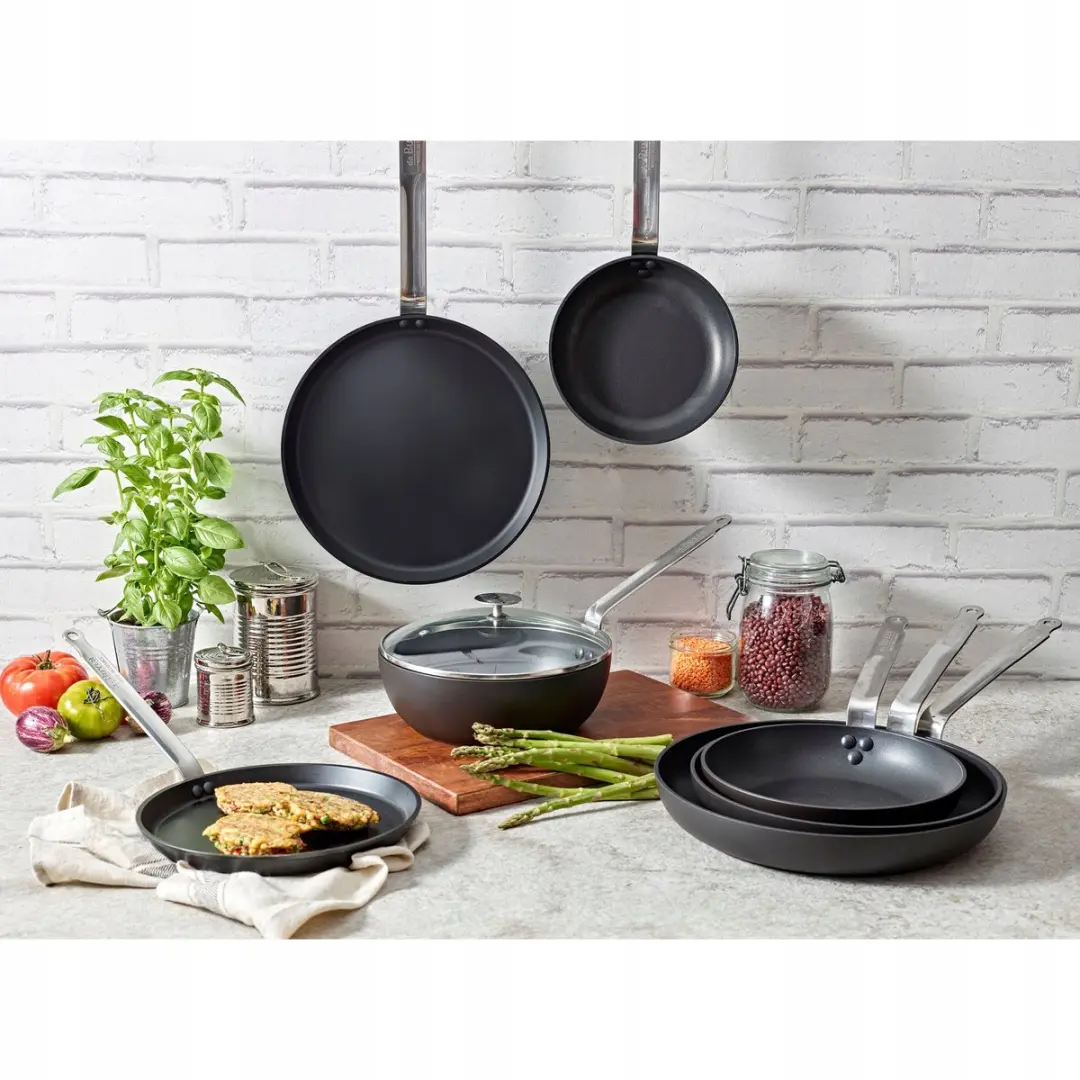 DeBuyer Choc Intense Wok/Pan Ø24cm - Zwart - afbeelding 2 van 5