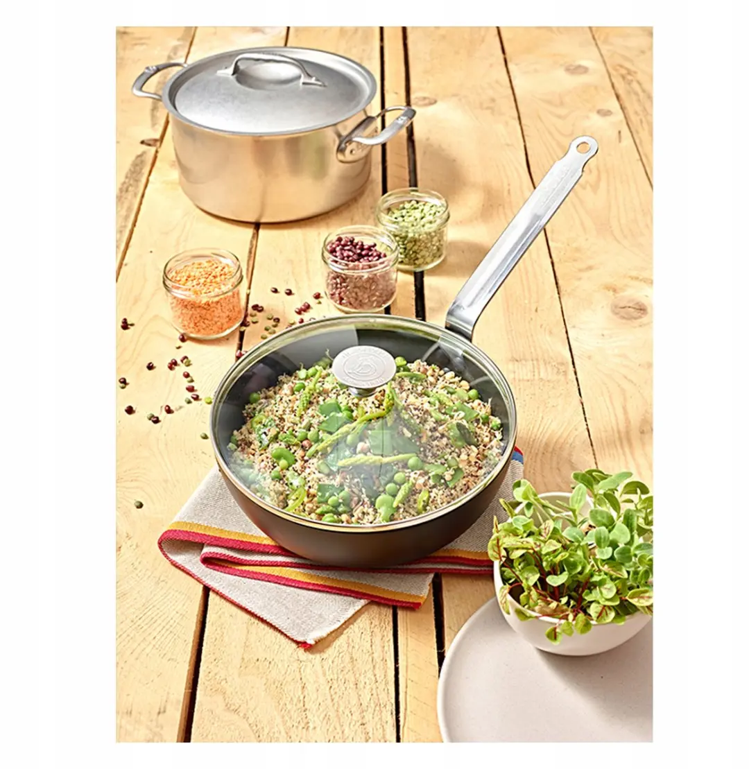 DeBuyer Choc Intense Wok/Pan Ø24cm - Zwart - afbeelding 3 van 5