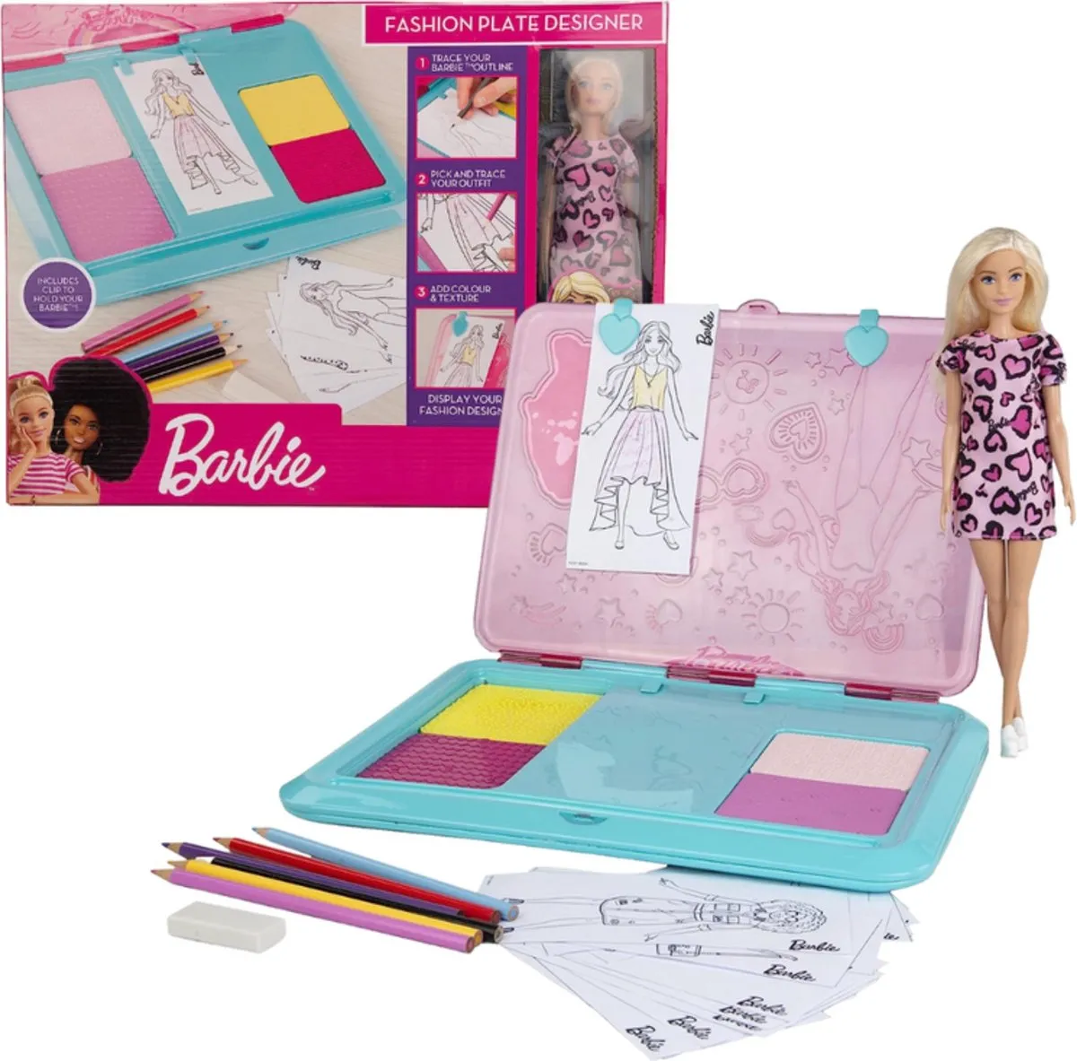 Barbie Fashion Plate Designer - Modeplaten & pop
