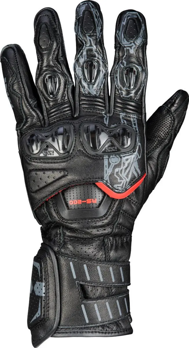 IXS RS-200 3.0 Zwart Handschoenen