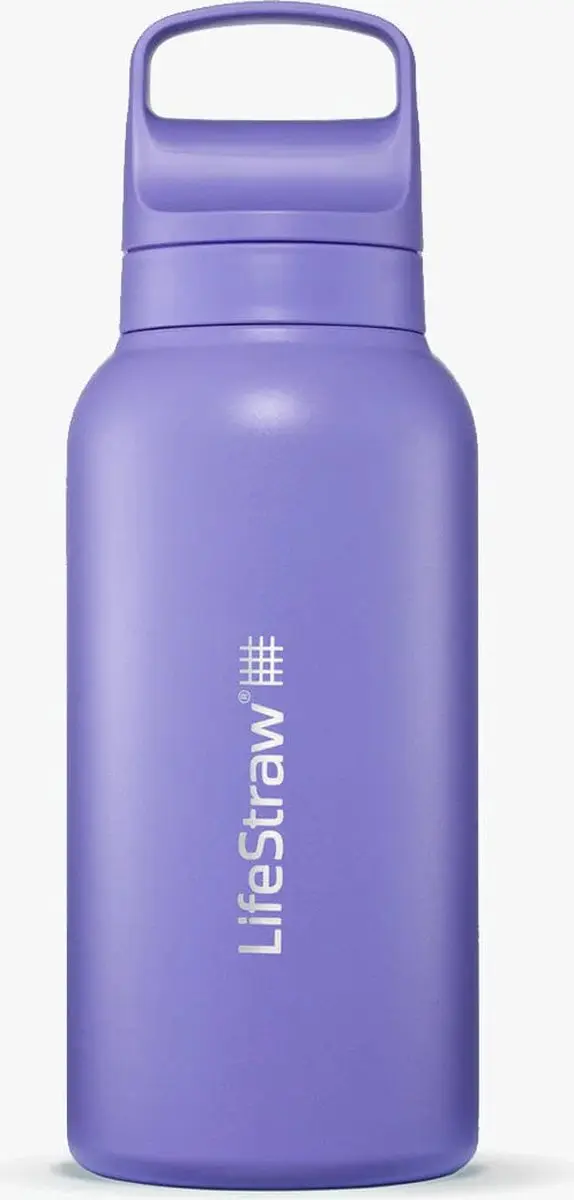 LifeStraw waterfilterfles Go 2.0 RVS Thistle Purple geïsoleerd 1 liter