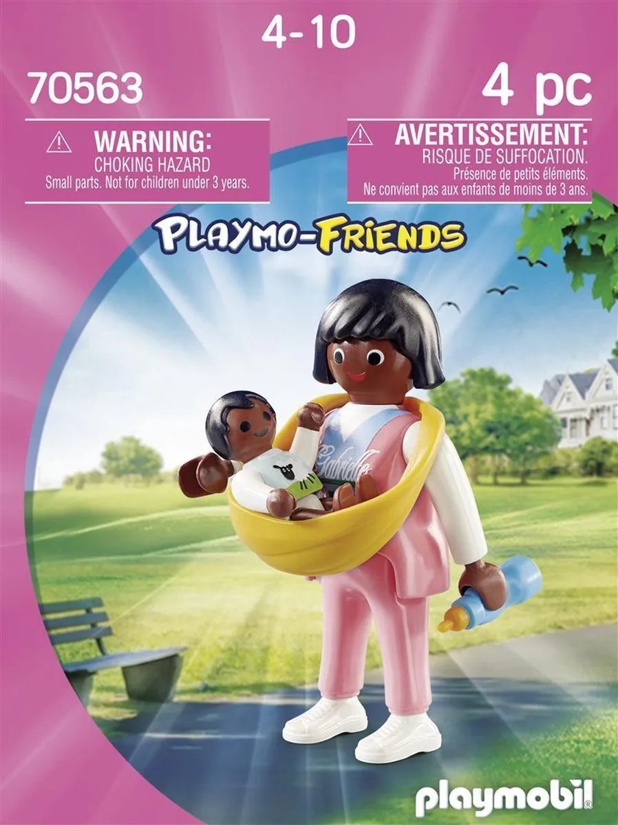 Playmobil Playmo-Friends Mama met draagzak 70563 - Multicolor