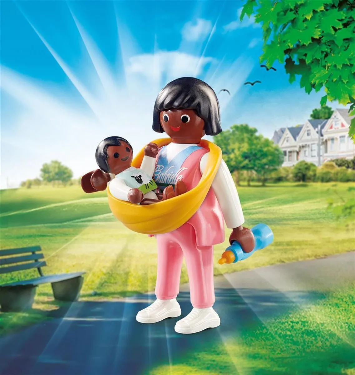 Playmobil Playmo-Friends Mama met draagzak 70563 - Multicolor