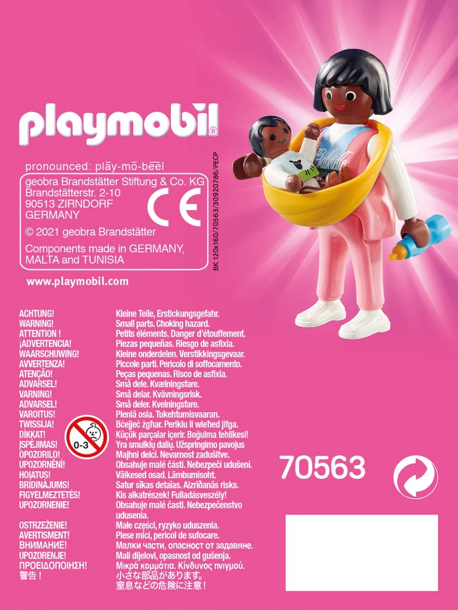 Playmobil Playmo-Friends Mama met draagzak 70563 - Multicolor