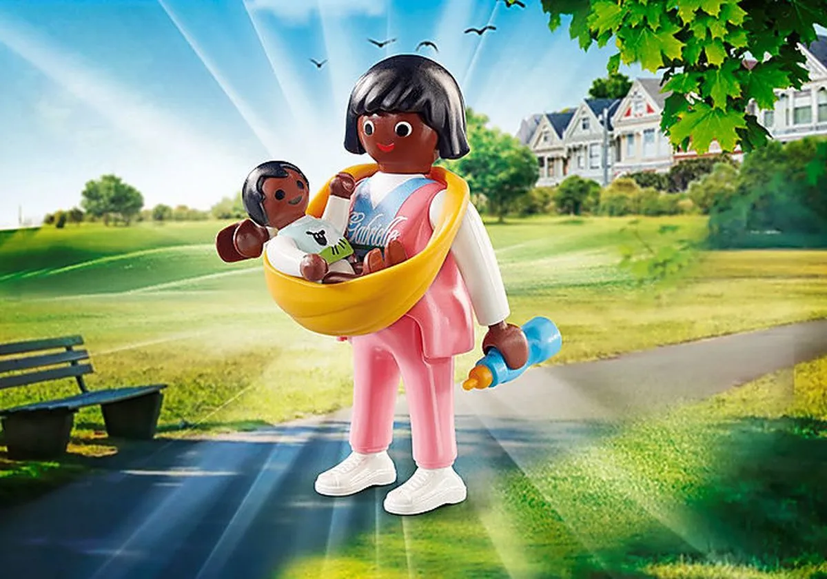 Playmobil Playmo-Friends Mama met draagzak 70563 - Multicolor
