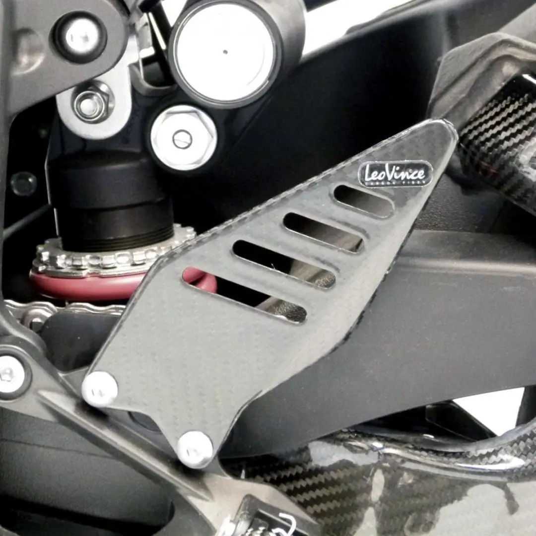 Protection de talon carbone Leovince pour moto Kawasaki 600 Zx-6 R Ninja 2009 à