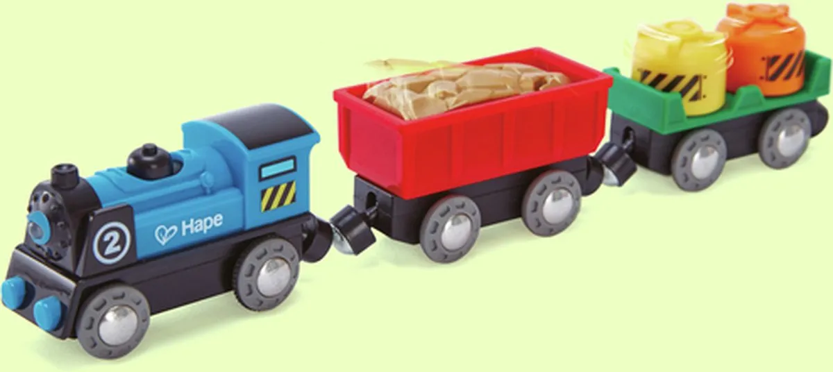 Hape Treinset met bewegende cargo AAA