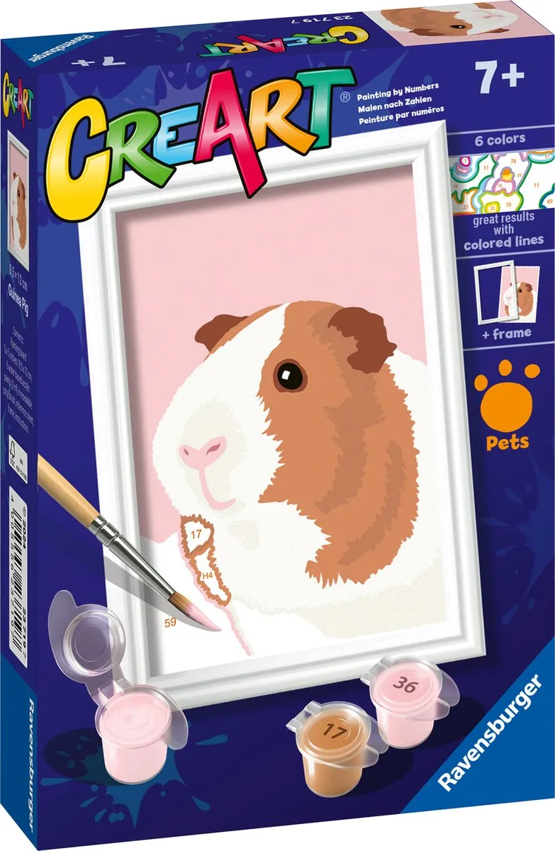Ravensburger CreArt Guinea Pig Schilderen op Nummer