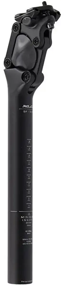 XLC SP-S07 Zadelpen 27.2x350mm - Verend - Zwart