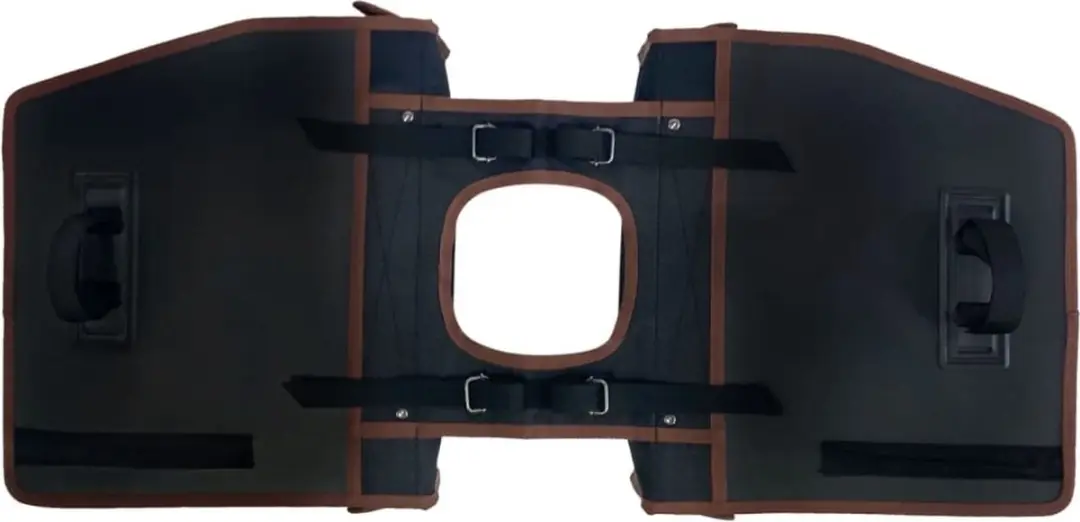 Willex Dubbele Fietstas 33L - Zwart/Bruin