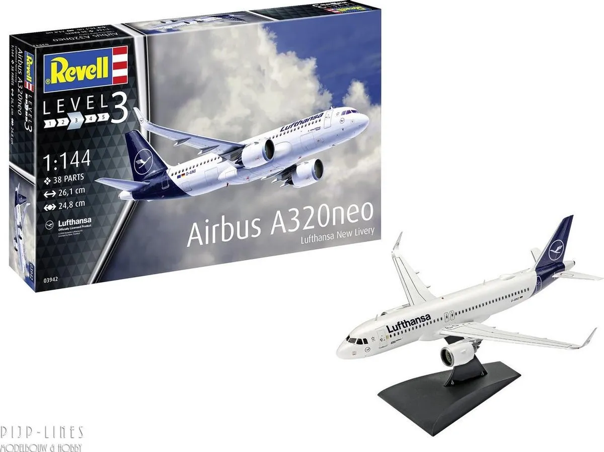 Revell 03942 Airbus A320neo Modelbouwpakket - Lufthansa - 1:144 - Multi