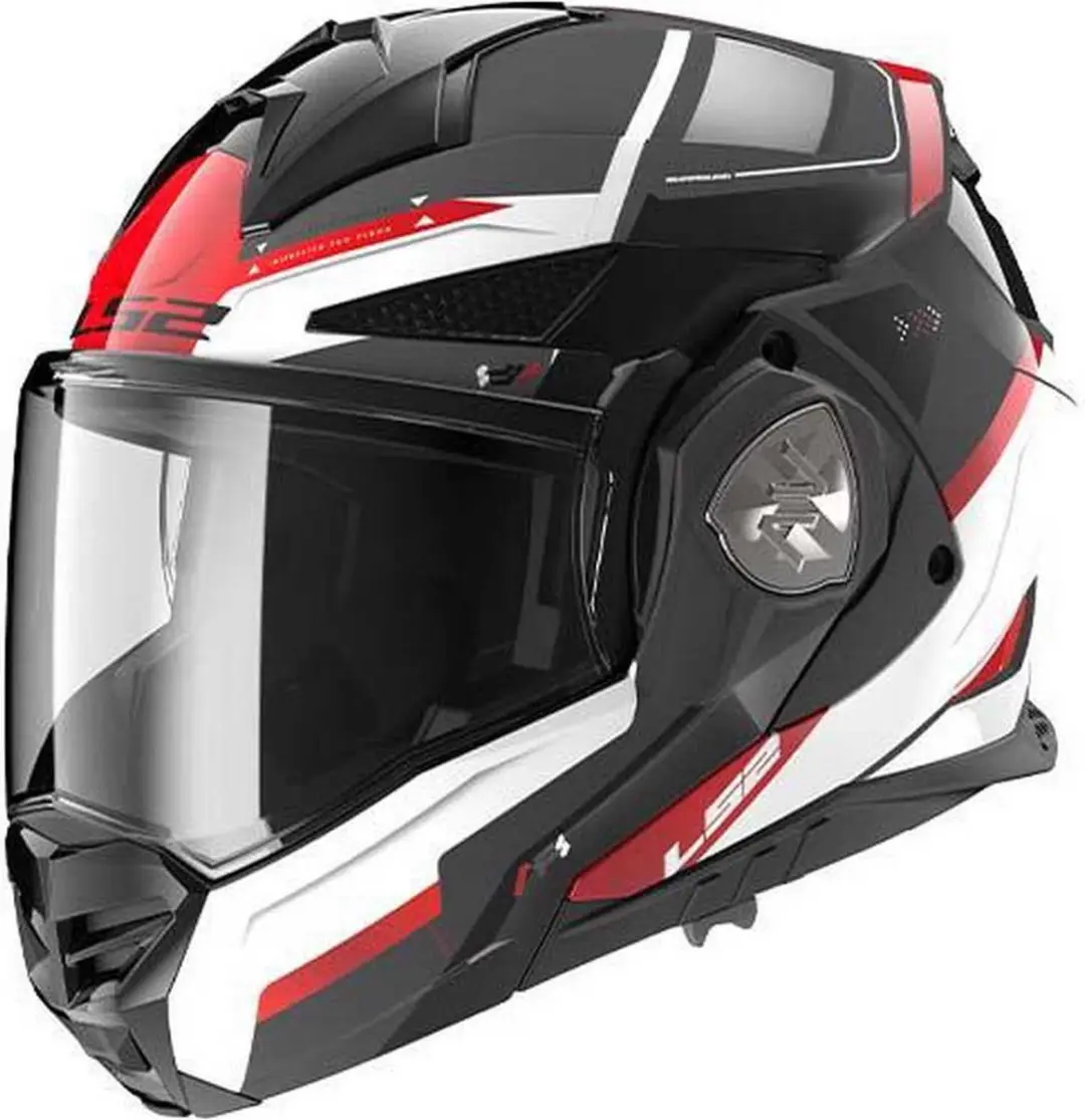 LS2 FF901 Advant X Spectrum Helm - XS - Zwart/Rood/Wit