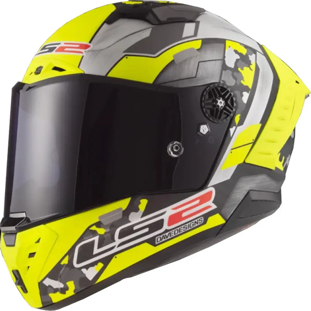 LS2 FF805 Thunder C Space Fluo Geel Grijs 06 Integraalhelm